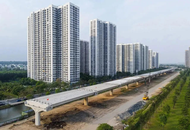 Hình ảnh hiện tại của tuyến đường Vành đai 3 đoạn qua TP Thủ Đức, TP HCM