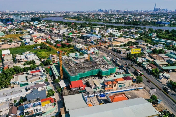 Một dự án đang triển khai tại Bình Dương, tháng 4/2025.