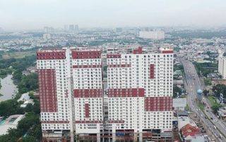 Một dự án căn hộ cao tầng tại Thuận An đang trong giai đoạn hoàn thiện, minh họa tiềm năng phục hồi.