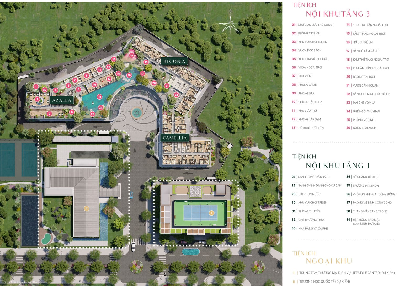 Mat bang tien ich du an Setia Gardens Residens trong khu do thi Eco Xuan Binh Duong 1360x600 1