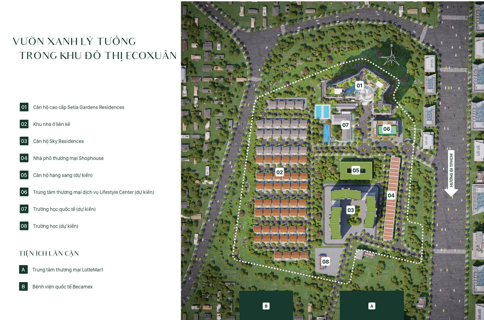 Mat bang tong the du an khu do thi Eco Xuan Lai Thieu