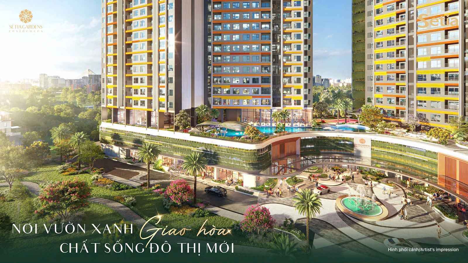 khong gian xanh setia gardens residences